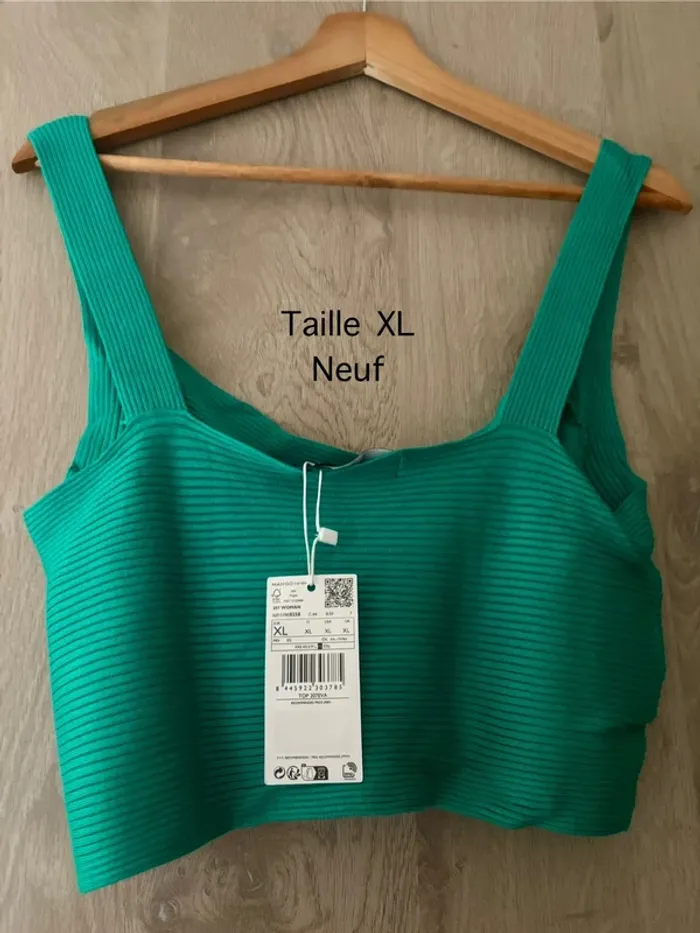 Top maille croisée Mango - photo numéro 2
