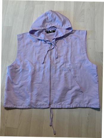 Veste jogging femme sans manches 42/44 parme légère