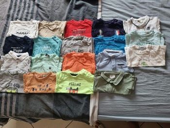 Lot de 19 t-shirts polo