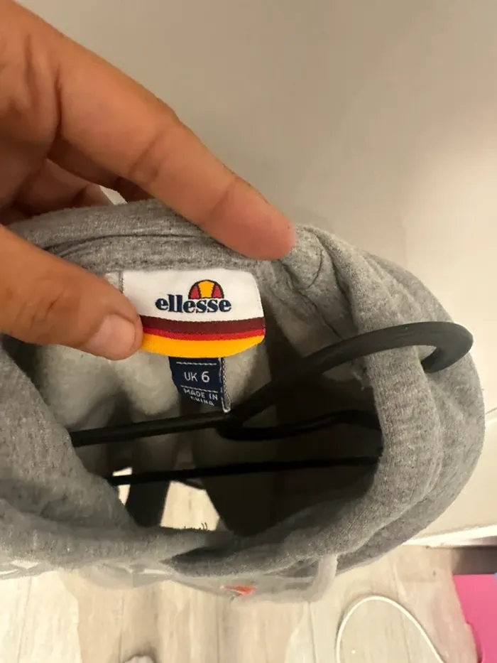 Sweat à capuche Ellesse – Gris – Taille 34 - photo numéro 6