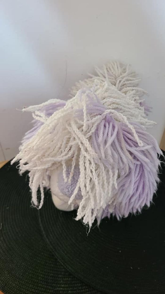 Peluche vintage violette Kenner Fluppy Dog des années 1980 en laine pour chien - photo numéro 6