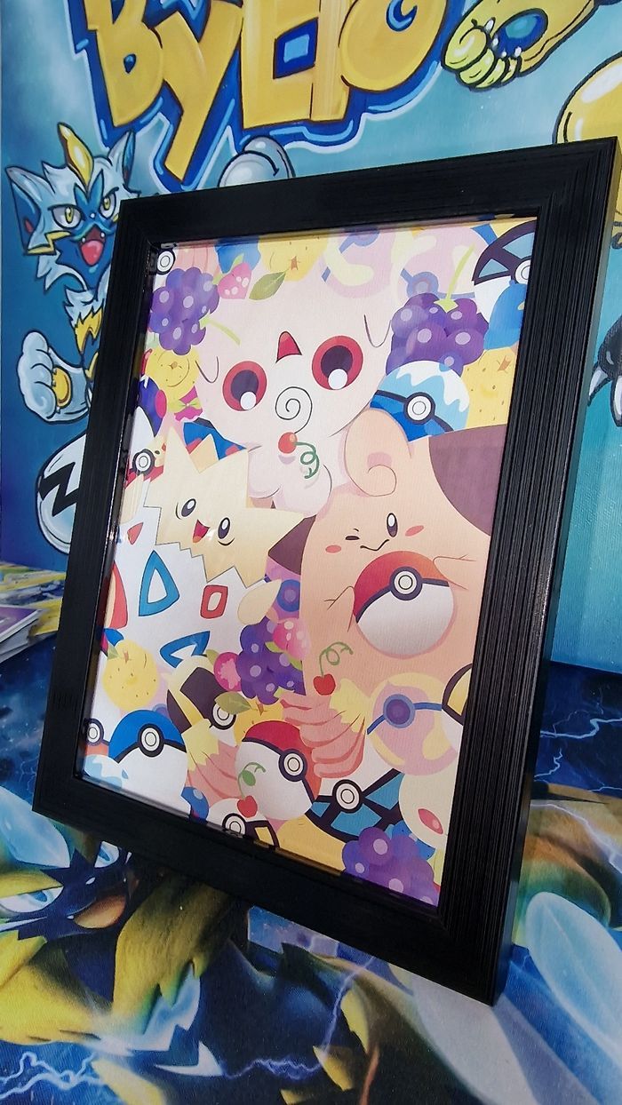 Magnifiques Cadres pokémon modèle Togepi, mélo, toudoudou. - photo numéro 1