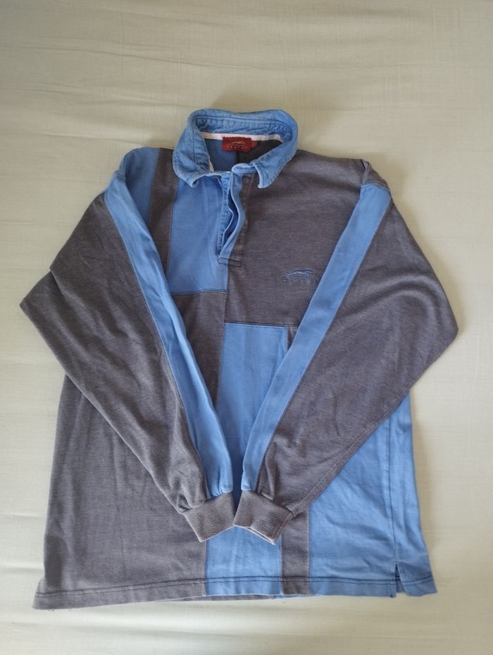 Polo homme manches longues status taille L