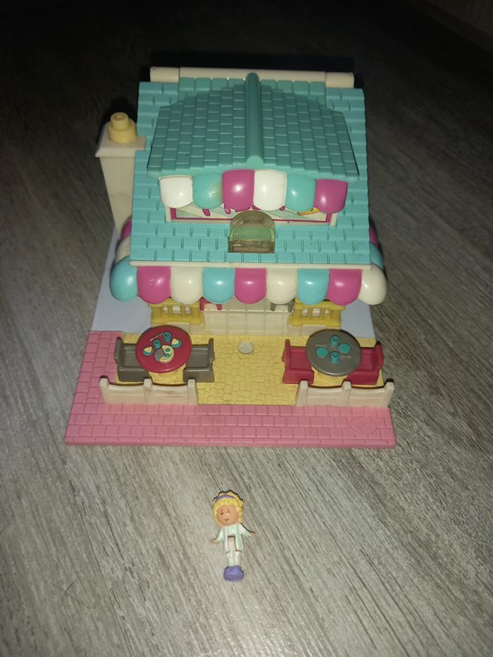 polly pocket restaurant pizza avec personnage