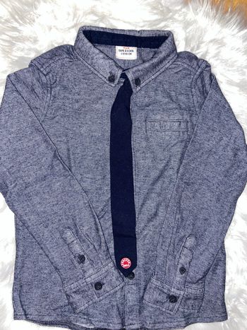 Chemise cravate amovible TAO