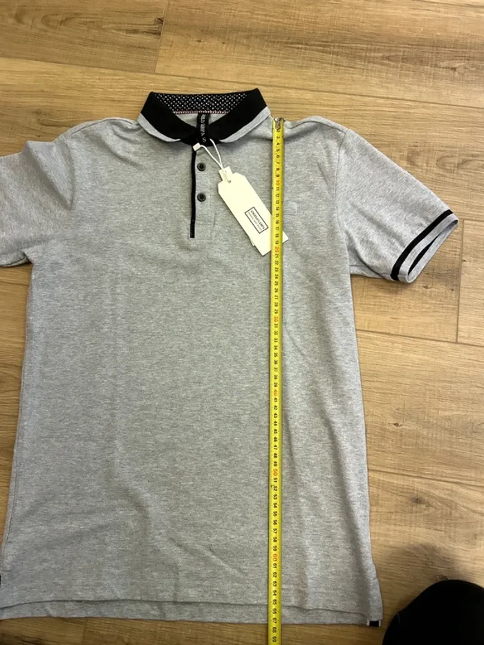 Polo homme gris neuf polo homme tailleS 36 T-shirt homme - photo numéro 5