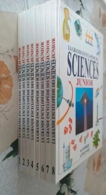 Encyclopédies des sciences Junior 8 volumes 