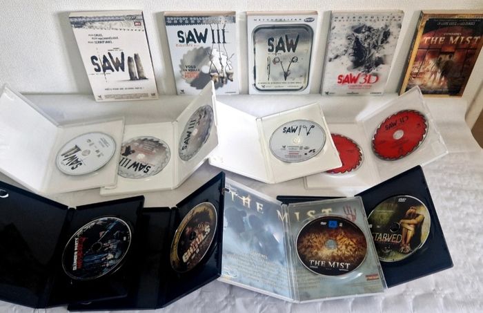 Lot DVD Horreur Saw The Mist Slumber Party Massacre - photo numéro 4