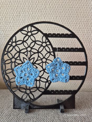 Boucles d'oreilles bleu