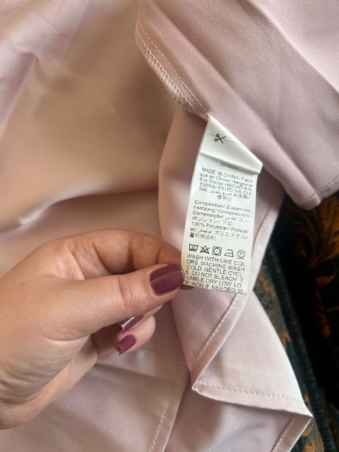 Joli blouse SHEIN taille L rose pale neuve - photo numéro 5