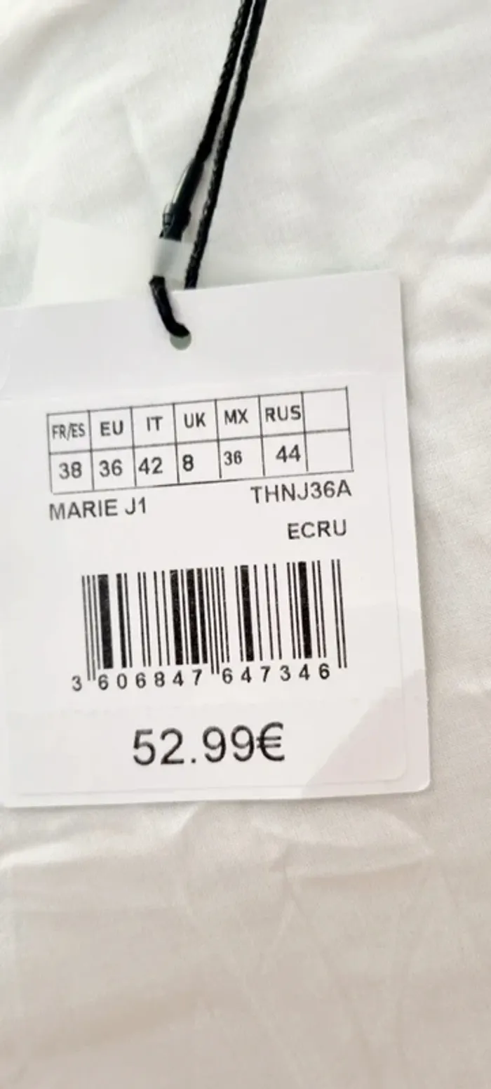 Jupe portefeuille beige naf naf 38 imprimée tropical neuve - photo numéro 3