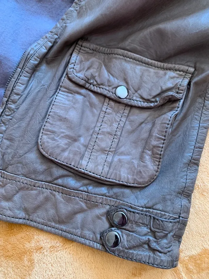 Veste en cuir d’agneau Maje taille M - photo numéro 10