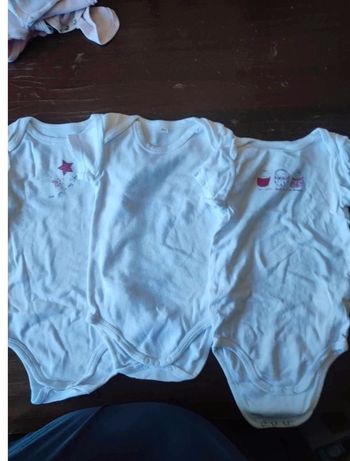 Lot de 3 body manche courtes