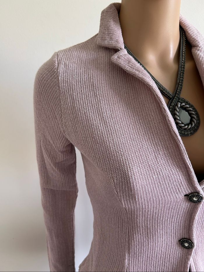 Veste rose claire pailletée Amelie&Amelie taille L TBE (taille petit) - photo numéro 4