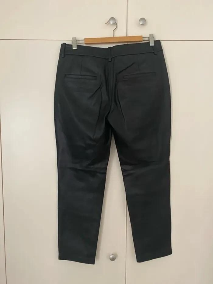 Pantalon droit simili cuir Zara taille 40 - photo numéro 8