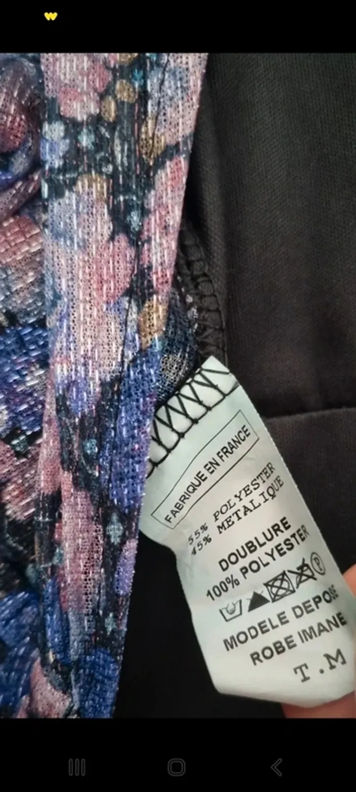 Robe longue maille violette et rose brillante lurex dos nu 38 - photo numéro 10