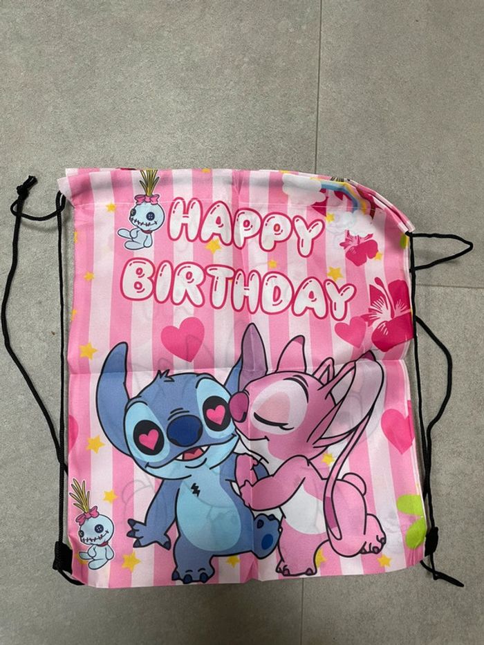 Sac à dos stitch bleu et rose neuf