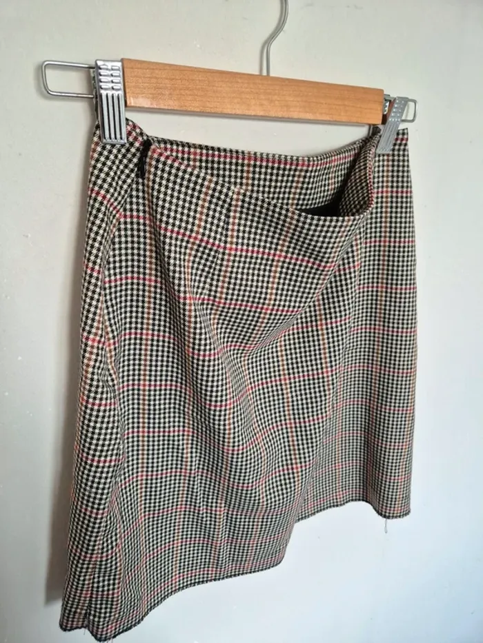 jupe à carreaux cache-cache taille 34 - photo numéro 4