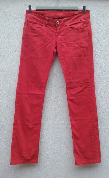 jeans rouge Terranova femme