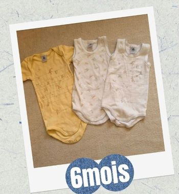 Lot bodies 6 mois