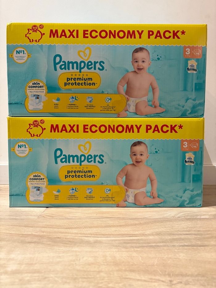192 couches Pampers premium protection taille 3