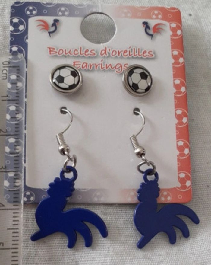 2 paires de boucles d'oreilles France 🇫🇷 - photo numéro 2