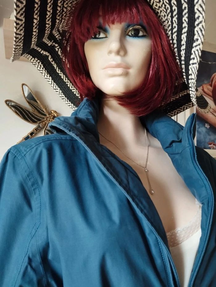 🌿Blouson Bleu Pétrole Unisexe Collection Vintage Aigle Taille 38/40🌿 - photo numéro 6