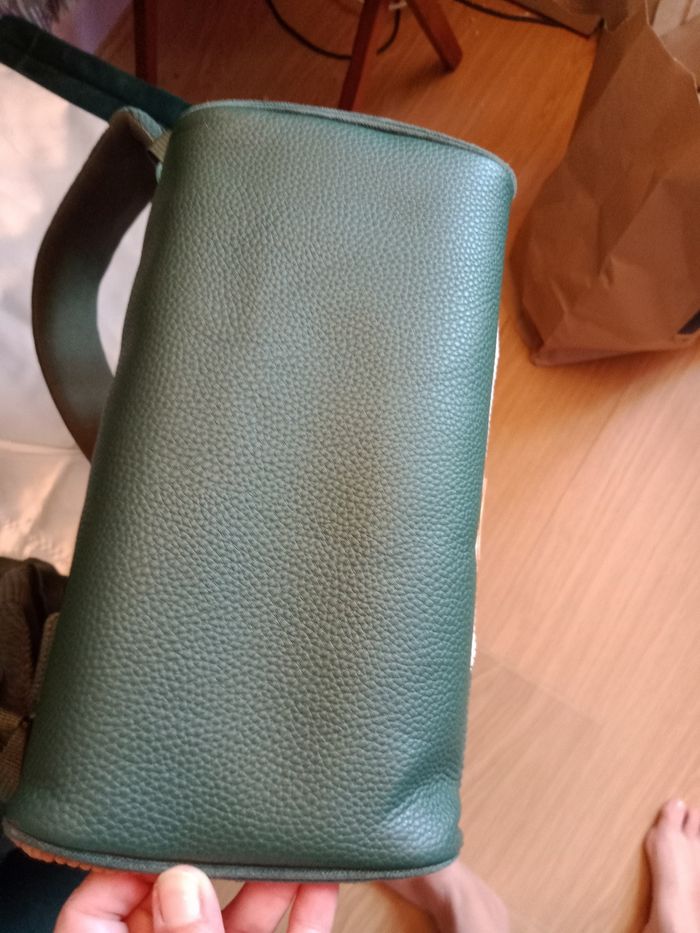 Sac à dos Cabaïa Adventurer M Neuf  velours vert forêt/ marron - photo numéro 5