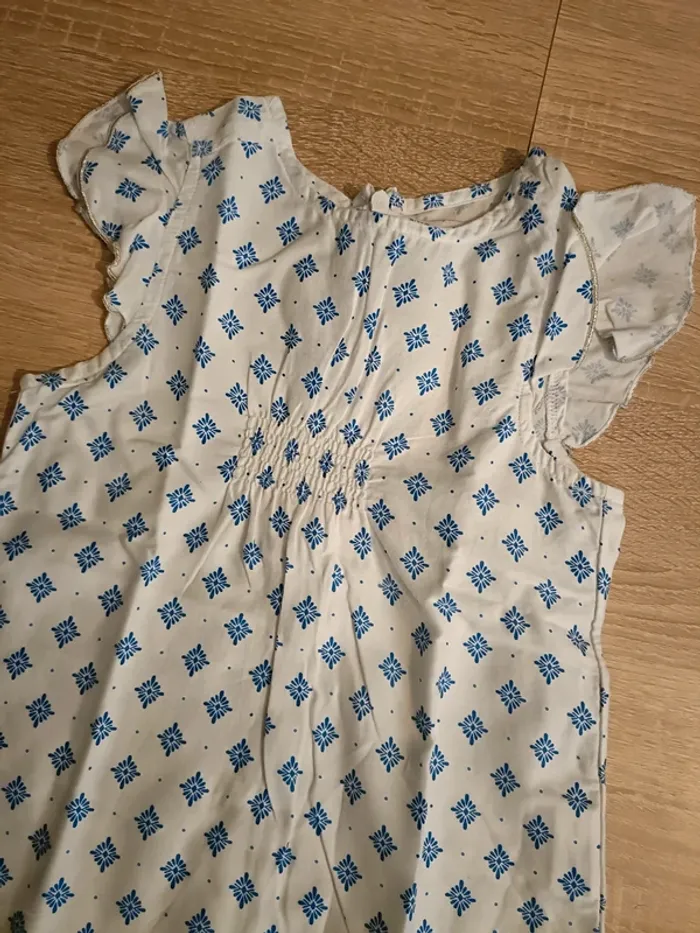 Debardeur blanc et bleu - 4 ans - du pareil au même - photo numéro 2