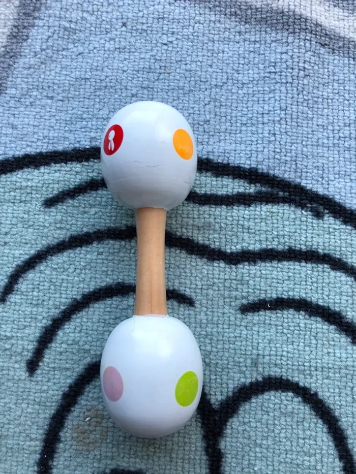 Hochet maracas janod à pois - photo numéro 2