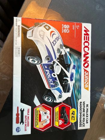 Meccano Junior voiture de police télécommandée