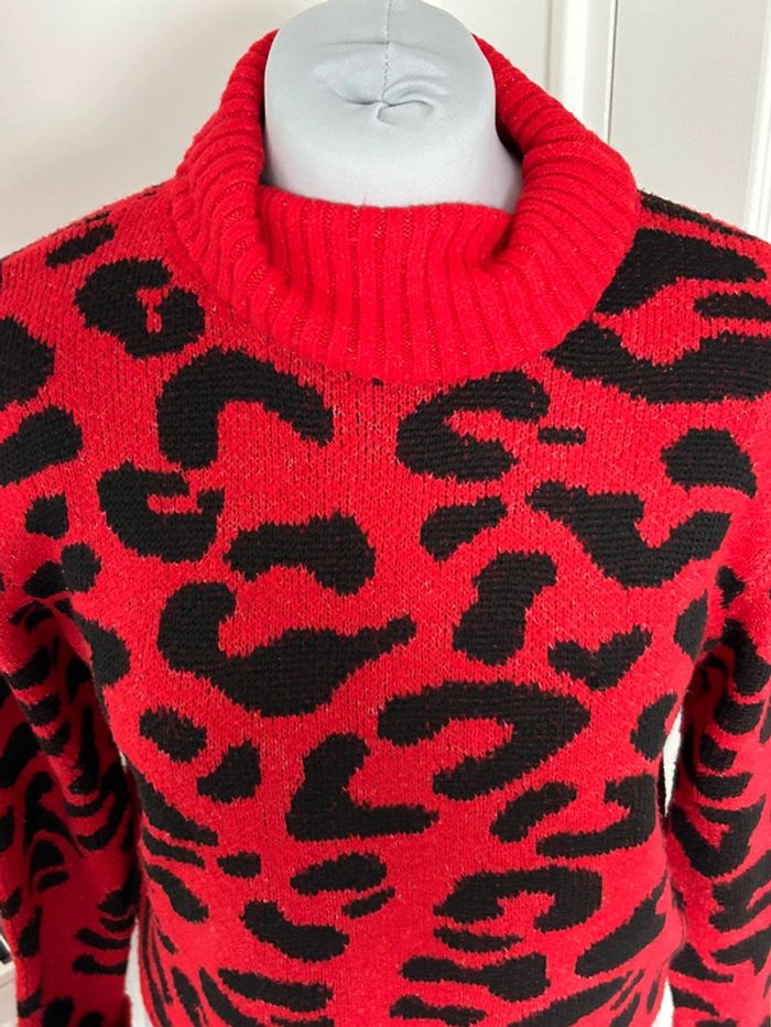 Pull Colynn rouge noir style Ladybug - photo numéro 4