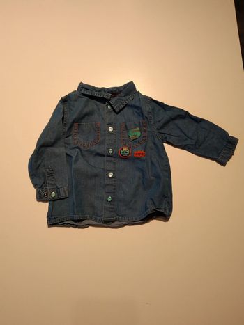 chemise en jean dpam garcon 6 mois