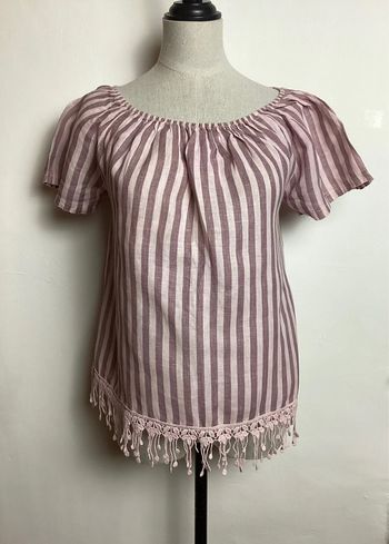 Blouse rose et parme Made In Italy 38