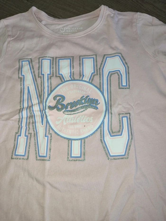 T shirt rose 9 / 10 ans Primark nyc - photo numéro 2