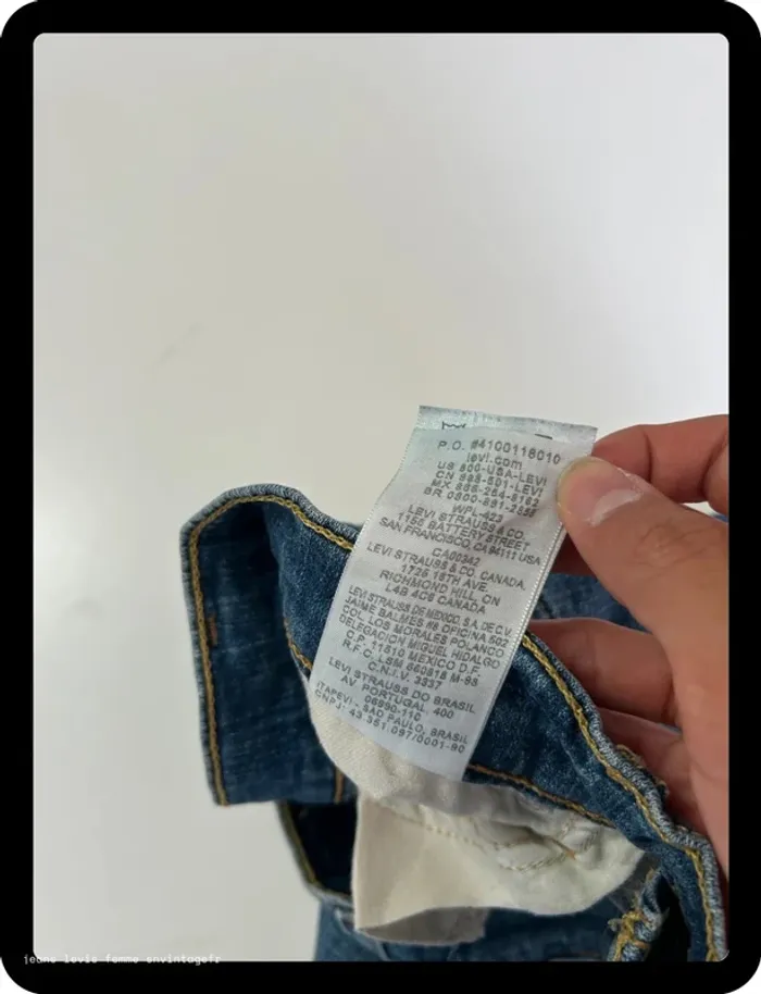 Jean Levi's Femme 524 Too Superlow Bootcut Bleu | W27 FR36 | Très Bon État | BP127 - photo numéro 7