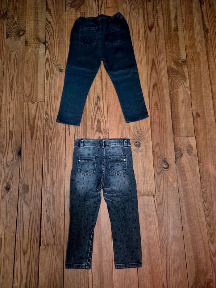 Lot de 2 jeans noir pour fille - photo numéro 2