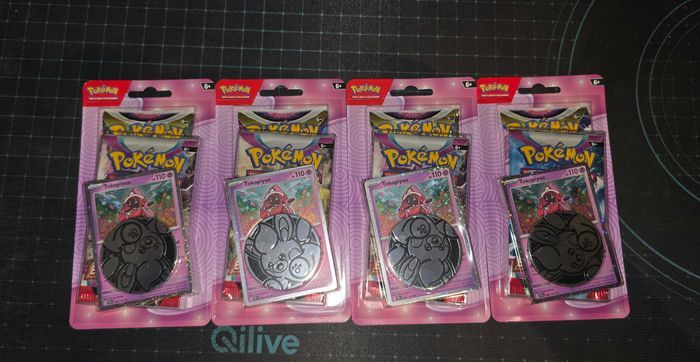 Lot de 4 Duopack Pokemon Tokopiyon Neuf
