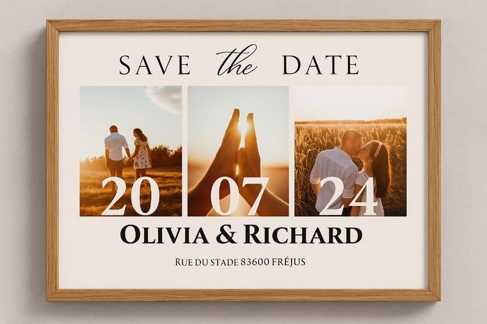 Cadre "save the date", mariage, anniversaire, baptême