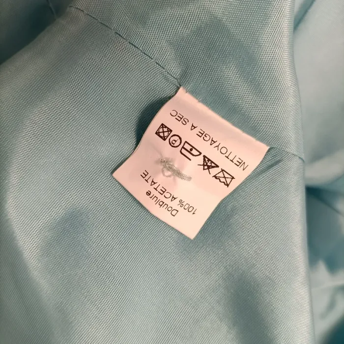 Chemise Dona Louisa Paris 46 turquoise motif made in france - A199 - photo numéro 11