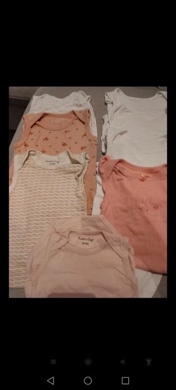 Bodies bretelles (marcel) 6 mois