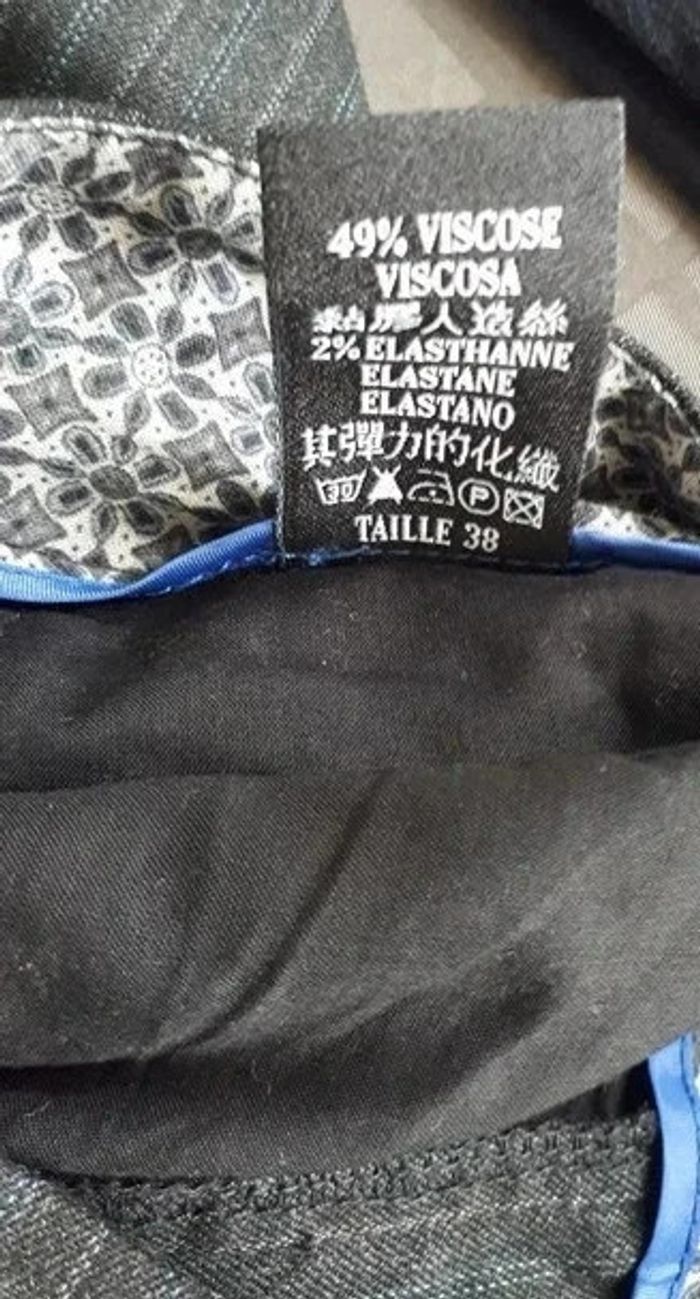 45 € Pantalon avec fines rayures Cop Copine taille 38 - photo numéro 10