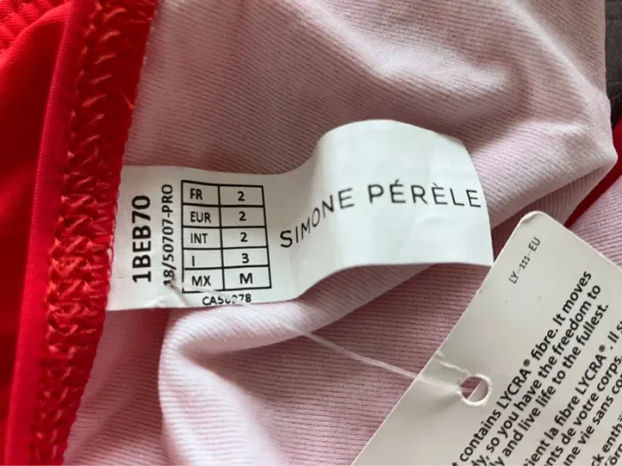 Bas maillot rouge Simone Pérèle neuf - photo numéro 4