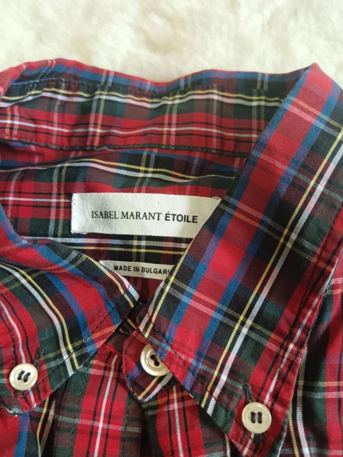 Chemise à carreaux  tartan Isabel Marant t.36 - photo numéro 4