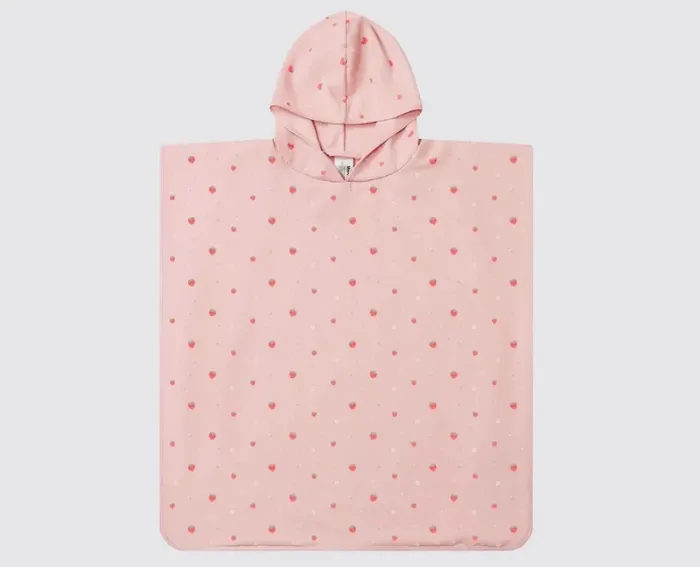 Poncho fraise neuf de plage enfant fille tutete