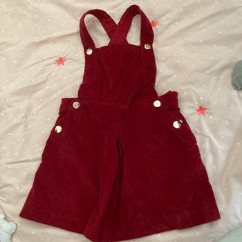 Robe salopette en velours jacadi