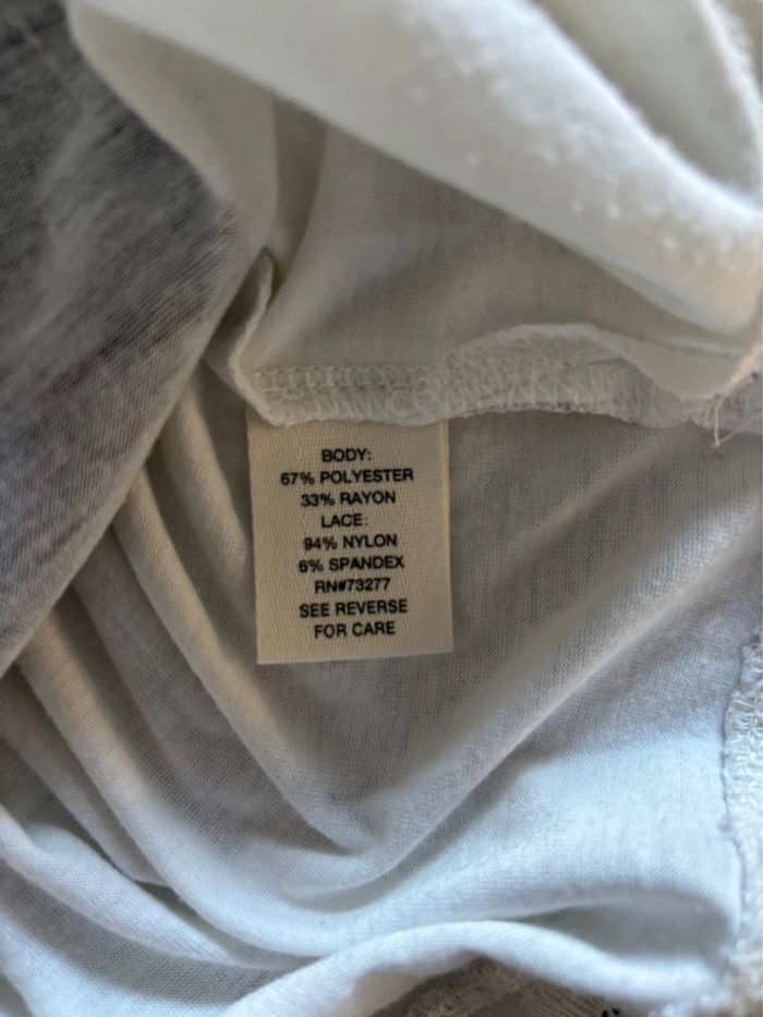 Tee-shirt manche longue dentelle Mudd XS - photo numéro 13