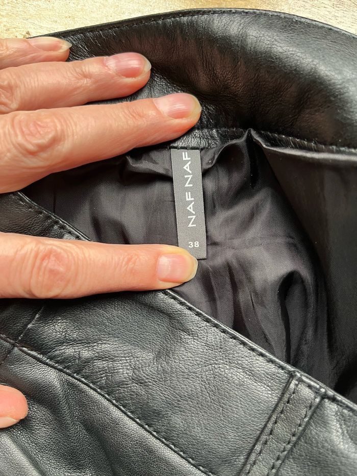 Mini jupe en cuir Naf Naf - photo numéro 3