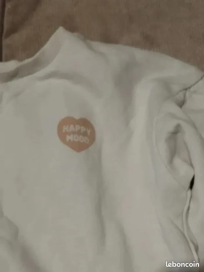 Sweat Kiabi blanc fille 10 ans - photo numéro 5