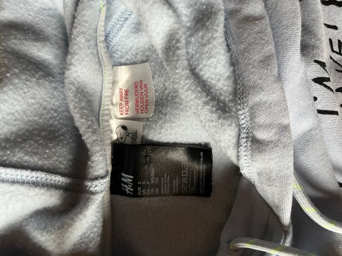 Sweat long bleu à capuche Snoopy (S - 36) - photo numéro 3